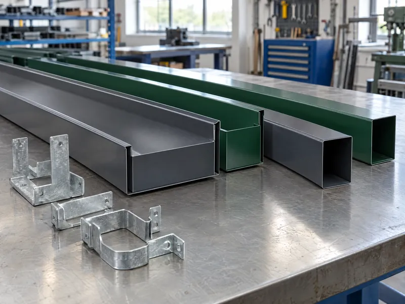 Galvanised gutters